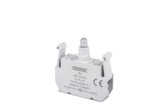 Spare Part with LED 48V AC/DC Blue Illumination Block